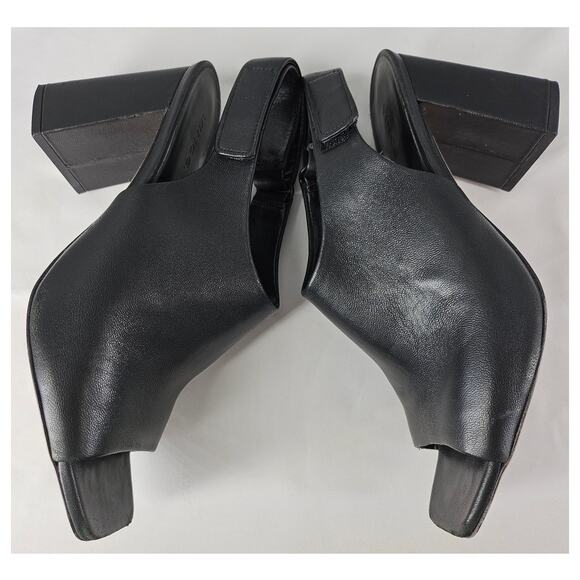 VINCE NIARA WOMEN'S BLACK SLINGBACK BLOCK HEEL SANDAL LEATHER SIZE 9M - Picture 11 of 12